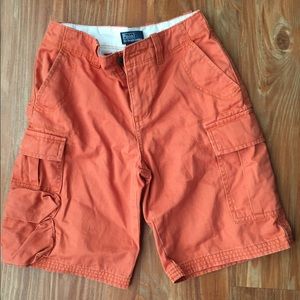 Polo Ralph Lauren orange cargo shorts